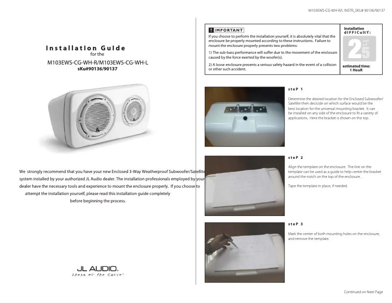 Imagen de la primera página del manual del dispositivo M103EWS-CG-WH-L