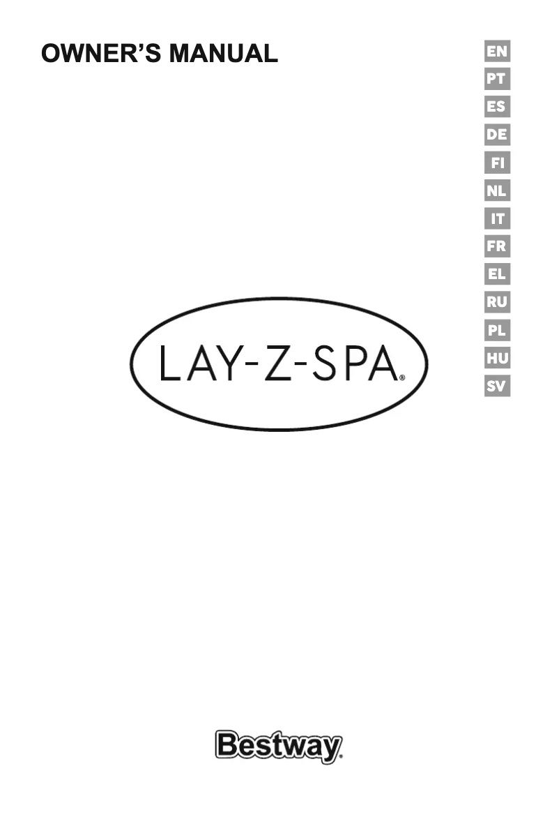 Page 1 de la notice Manuel utilisateur Bestway Lay-Z-Spa 60109