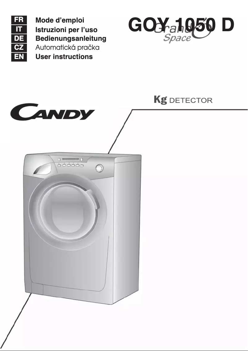 Page n°1 - Manuel utilisateur Candy GS 1493D3/1-S