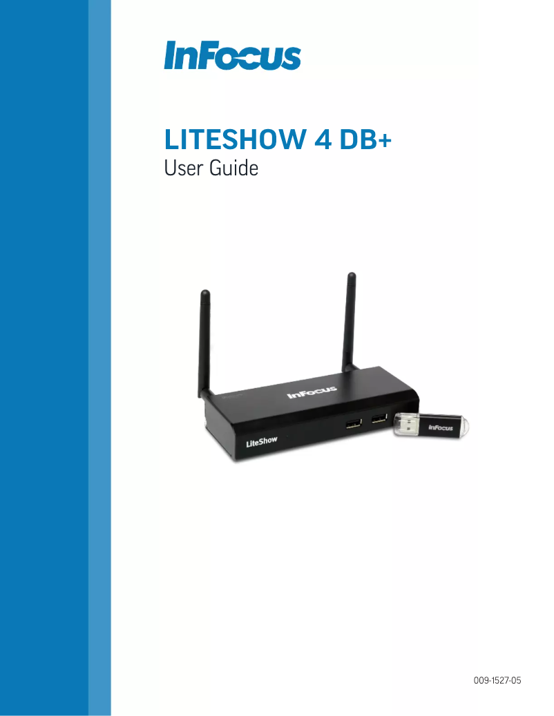 Page n°1 - Manuel utilisateur InFocus LiteShow 4 DB+