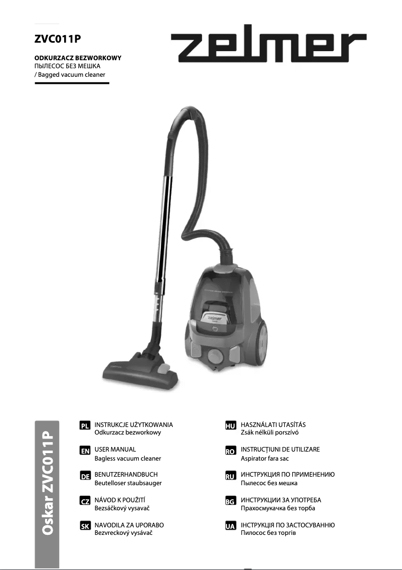 Image de la première page du manuel de l'appareil Oskar ZVC011P