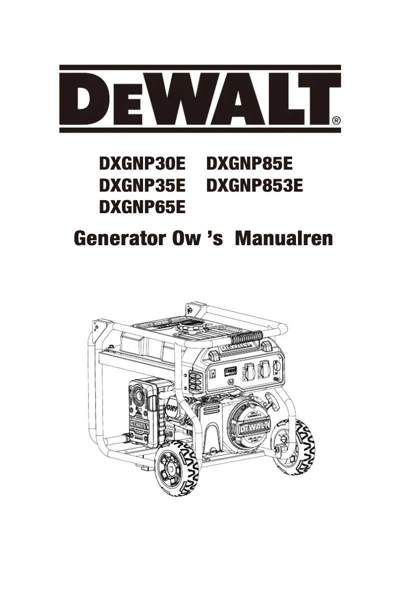 Página 1 del manual Manual de usuario DeWalt DXGNP65E