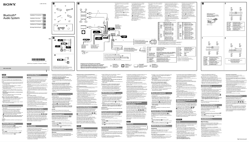 Image de la première page du manuel de l'appareil MEX-N6000BD
