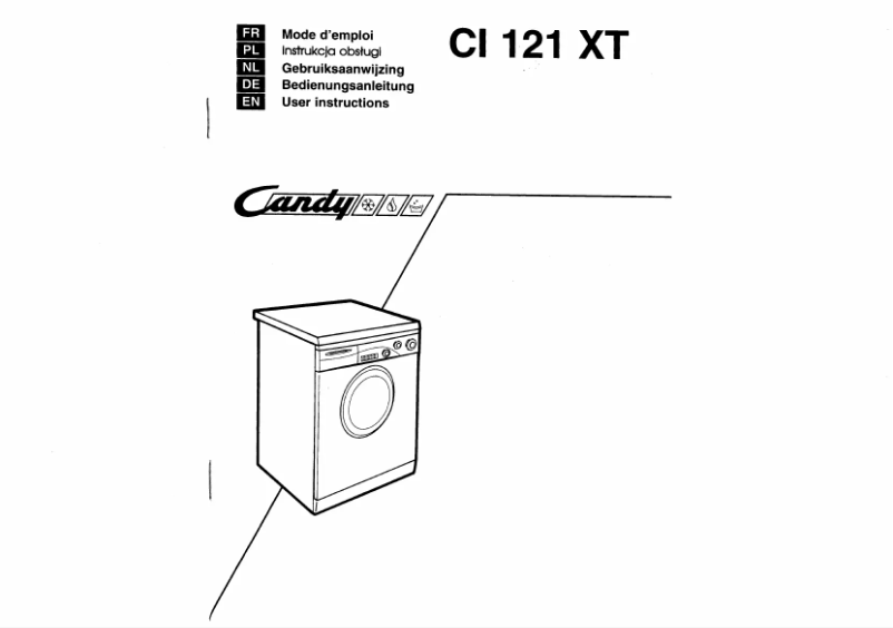 Page n°1 - Manuel utilisateur Candy CI 121 XT