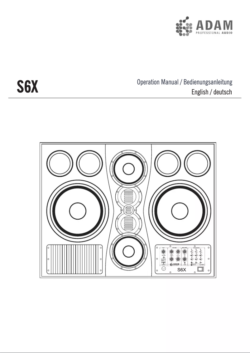 Image de la première page du manuel de l'appareil S6X