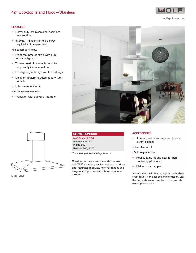 Page n°1 - Manuel utilisateur Wolf VI42S