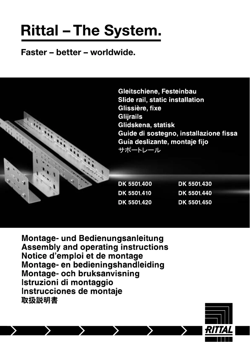 Page n°1 - Manuel utilisateur Rittal DK 5501.430