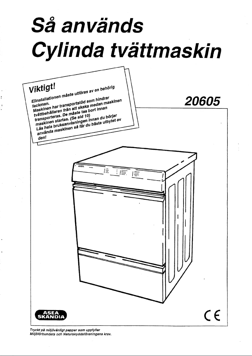 Image de la première page du manuel de l'appareil 20605