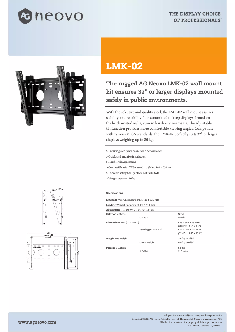 Image de la première page du manuel de l'appareil LMK-02