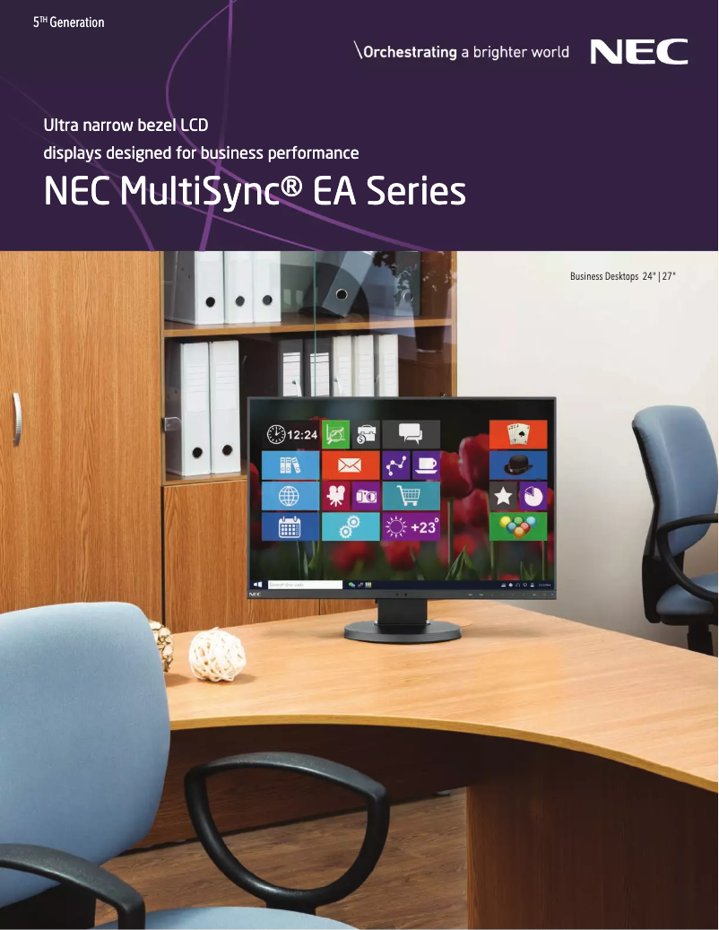 Página 1 del manual Folleto NEC MultiSync EA271F