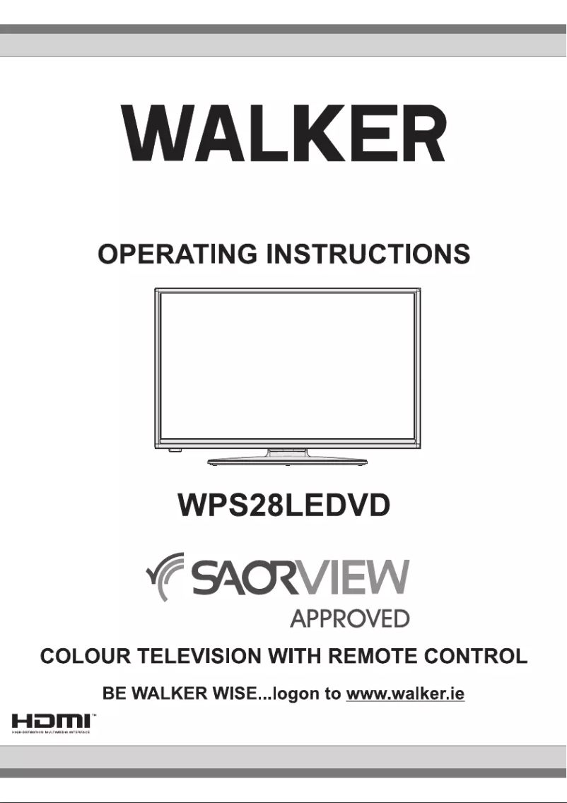 Página 1 del manual Manual de usuario Walker WPS28LEDVD