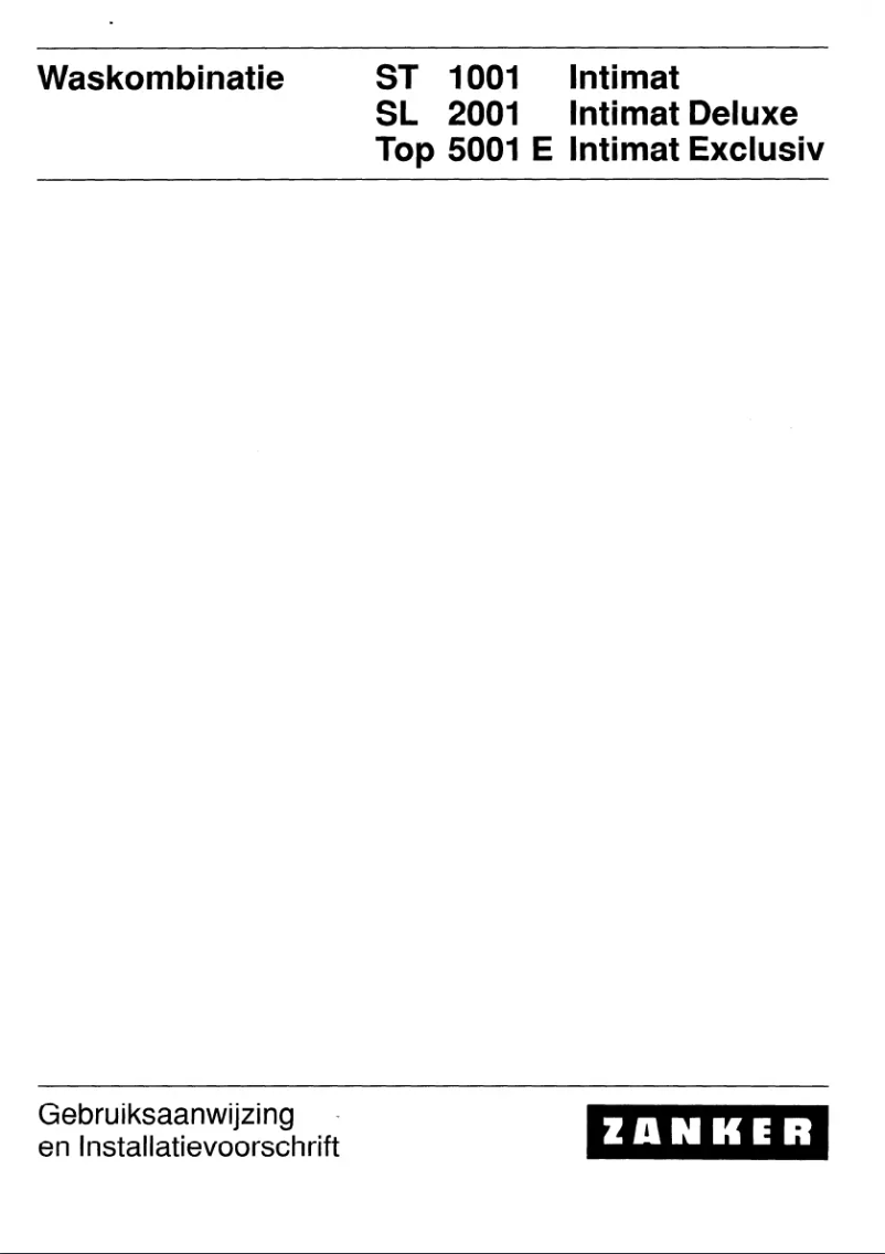 Page 1 de la notice Manuel utilisateur Zanker ST1001