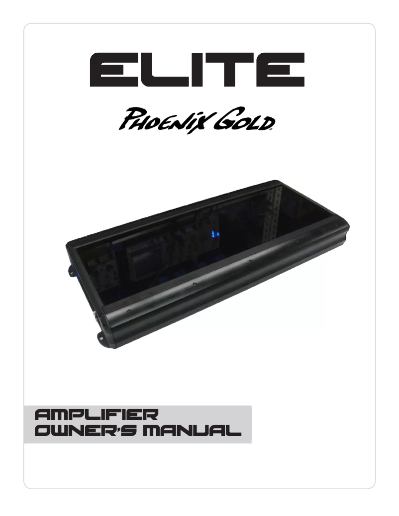 Image de la première page du manuel de l'appareil Elite
