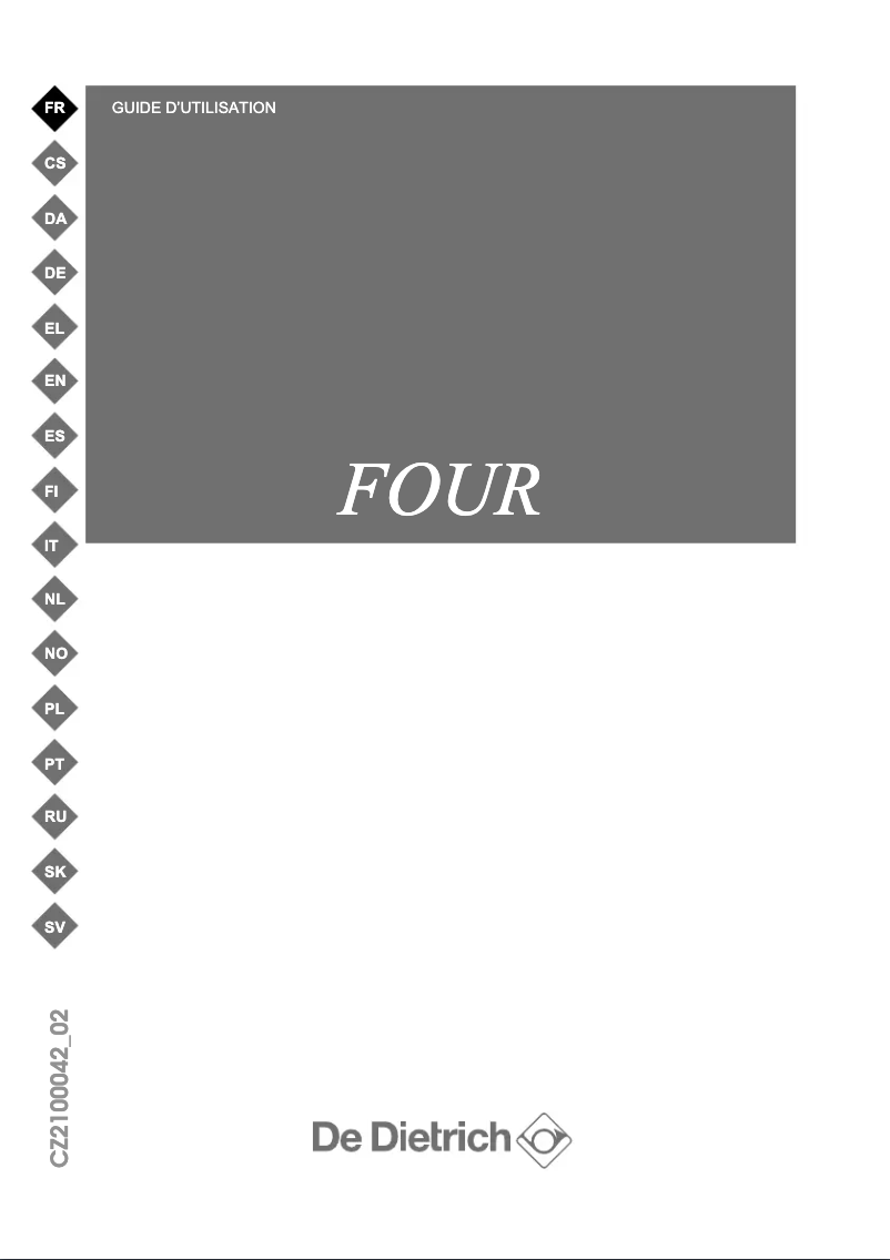 Image de la première page du manuel de l'appareil DFP8363BB