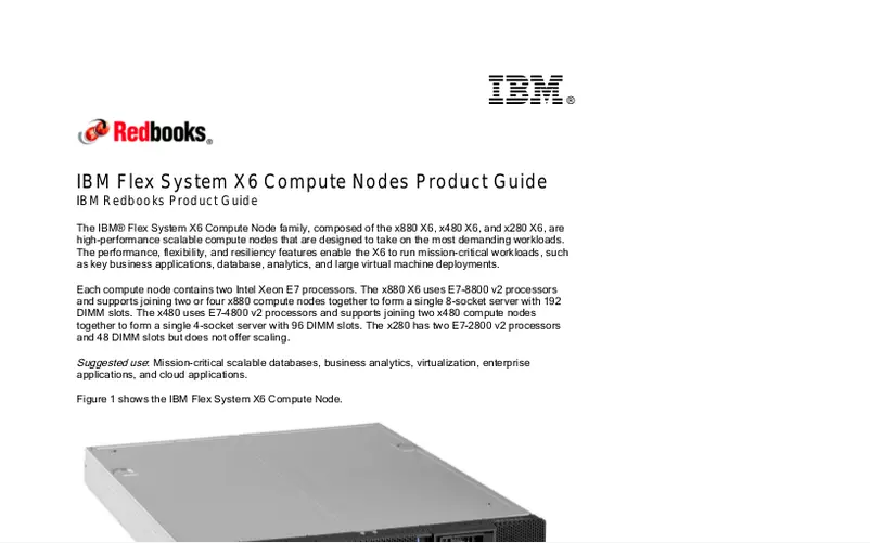 Page 1 de la notice Manuel utilisateur IBM Flex System x880 X6