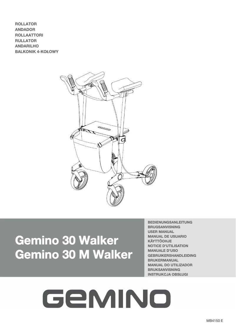 Page n°1 - Manuel utilisateur Gemino 30 Walker M