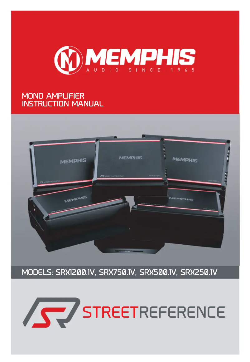 Page 1 de la notice Manuel utilisateur Memphis Audio SRX1200.1V