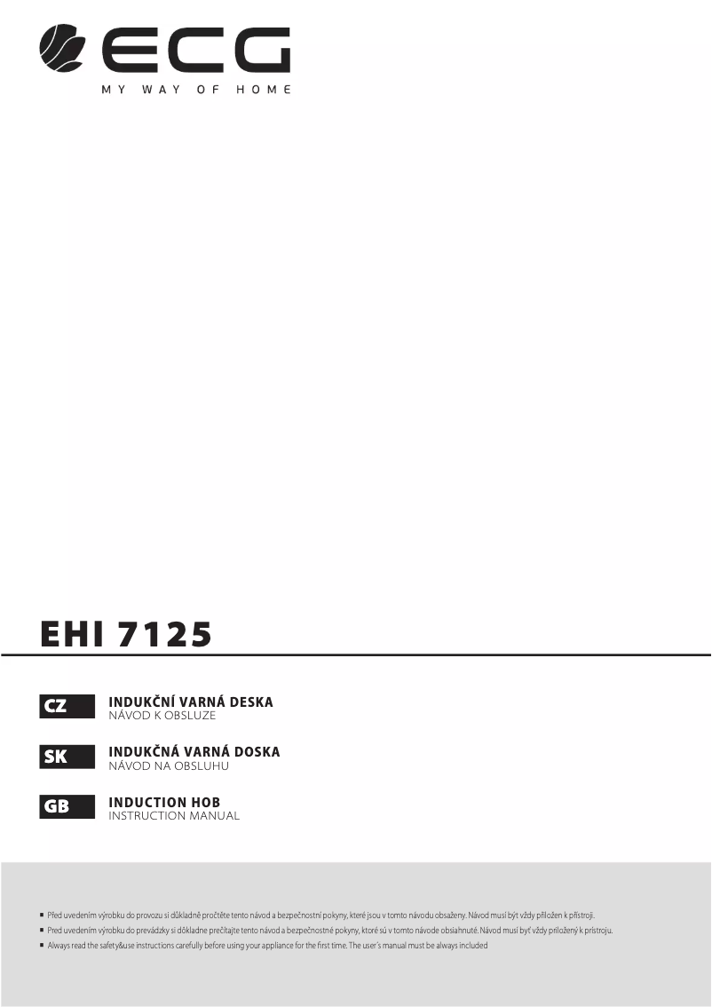 Page n°1 - Manuel utilisateur ECG EHI 7125