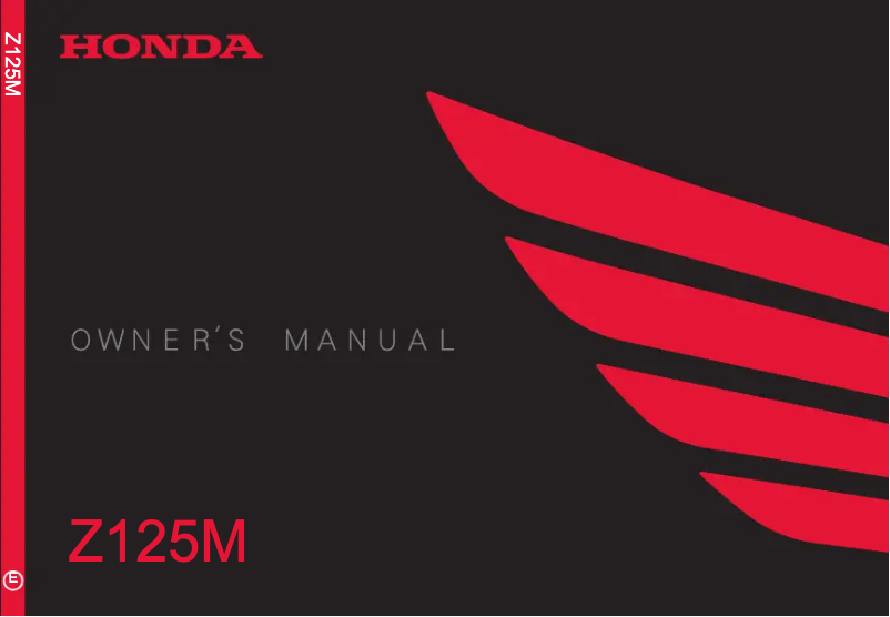 Página 1 del manual Manual de usuario Honda Monkey Z125M (2019)
