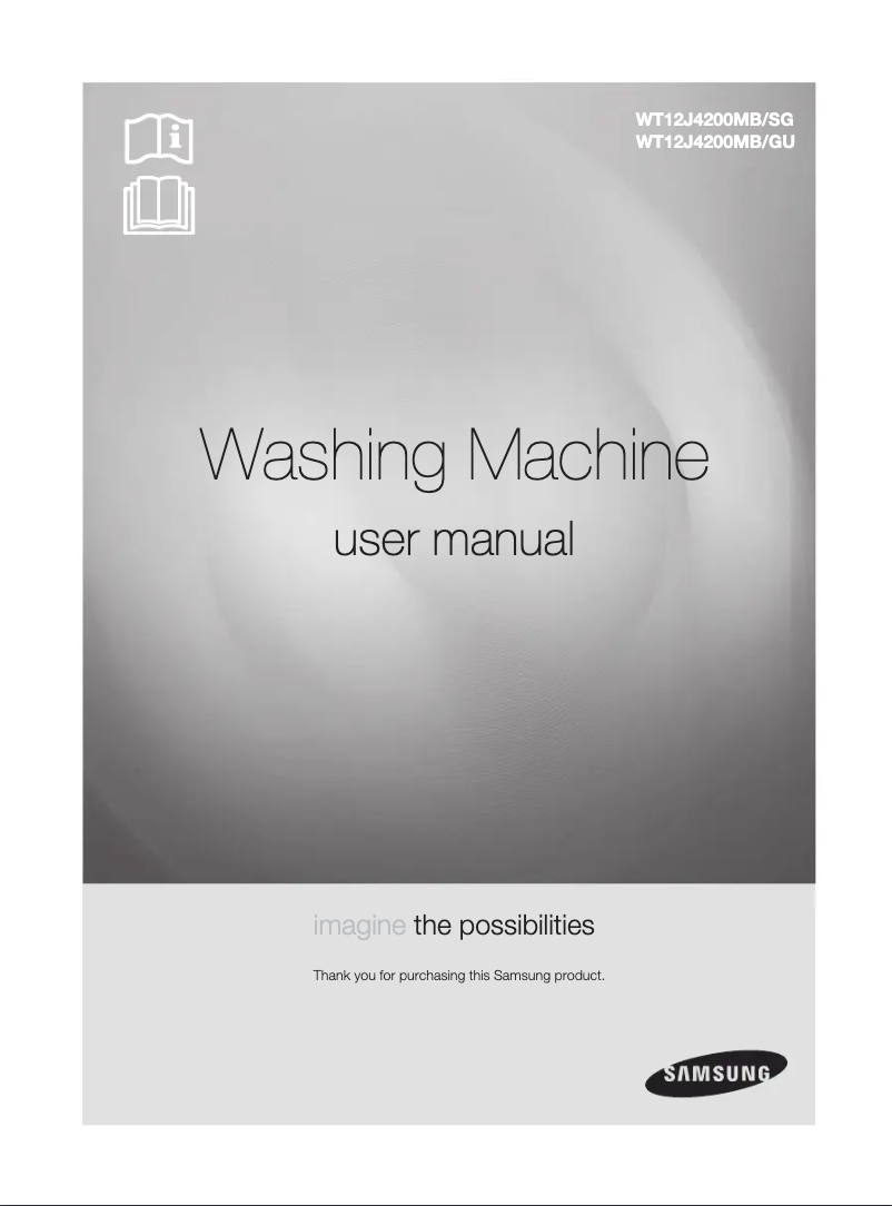 Image de la première page du manuel de l'appareil WT12J4200MB
