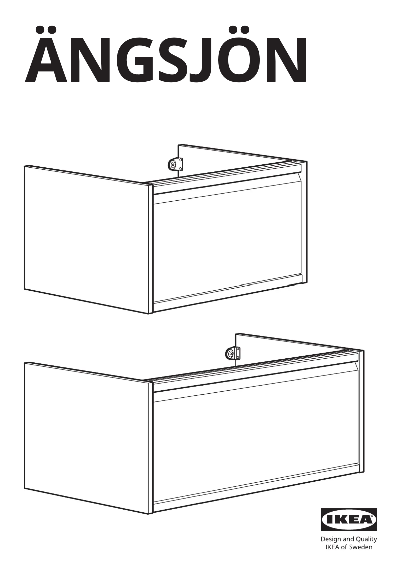 Page 1 de la notice Manuel utilisateur Ikea ÄNGSJÖN 405.353.83