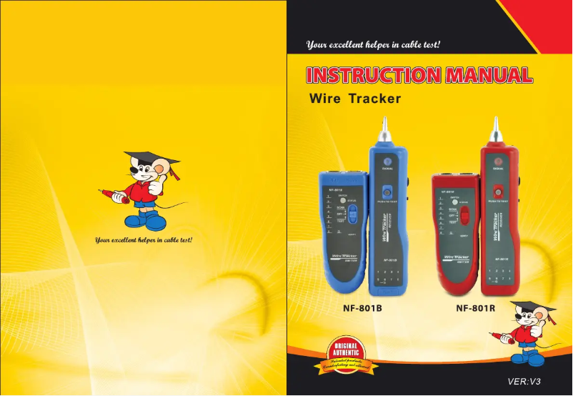 Page 1 of the manual User Manual Noyafa NF-801R