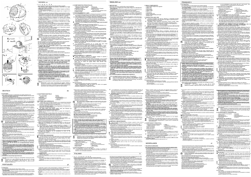 Page 1 de la notice Manuel utilisateur Solac HU1055