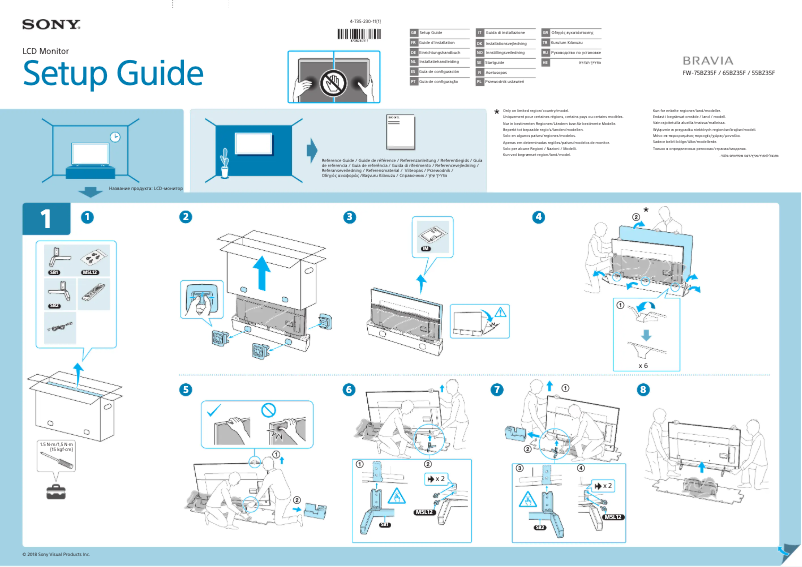 Page n°1 - Guide de démarrage rapide Sony FW-55BZ35F