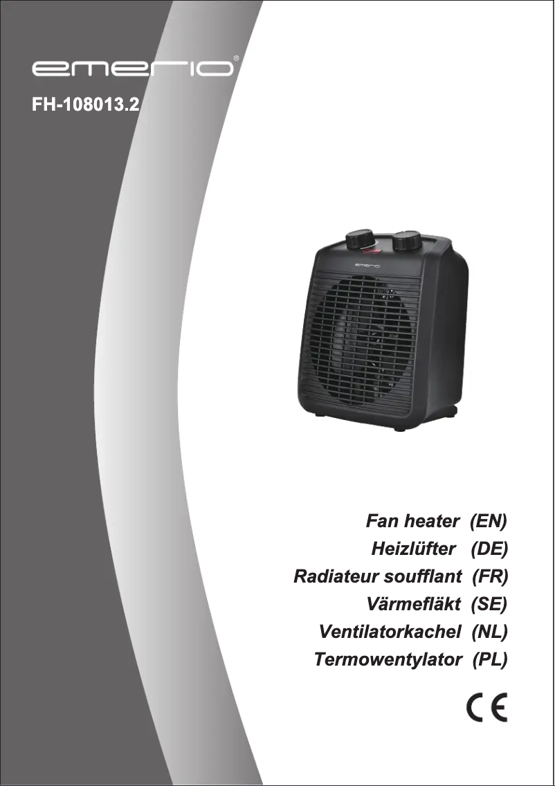 Page 1 de la notice Manuel utilisateur Emerio FH-108013.2
