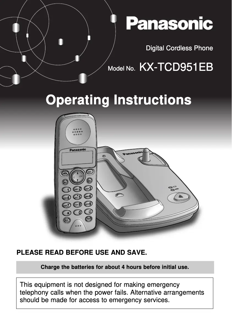 Página 1 del manual Manual de usuario Panasonic KX-TCD951