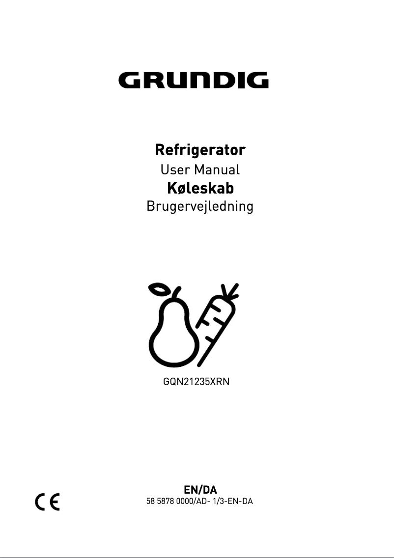 Page 1 de la notice Manuel utilisateur Beko GQN21235XRN