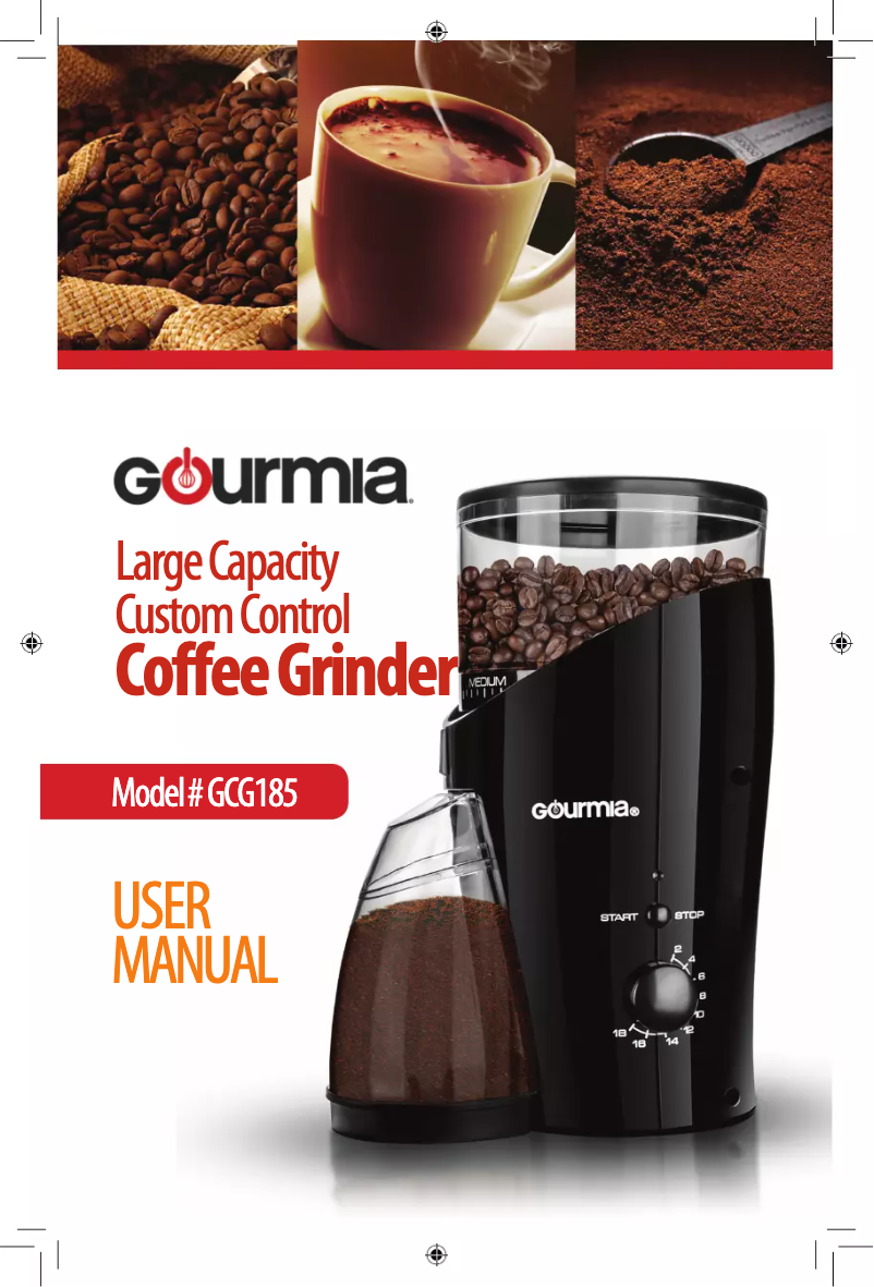 Page 1 de la notice Manuel utilisateur Gourmia GCG185