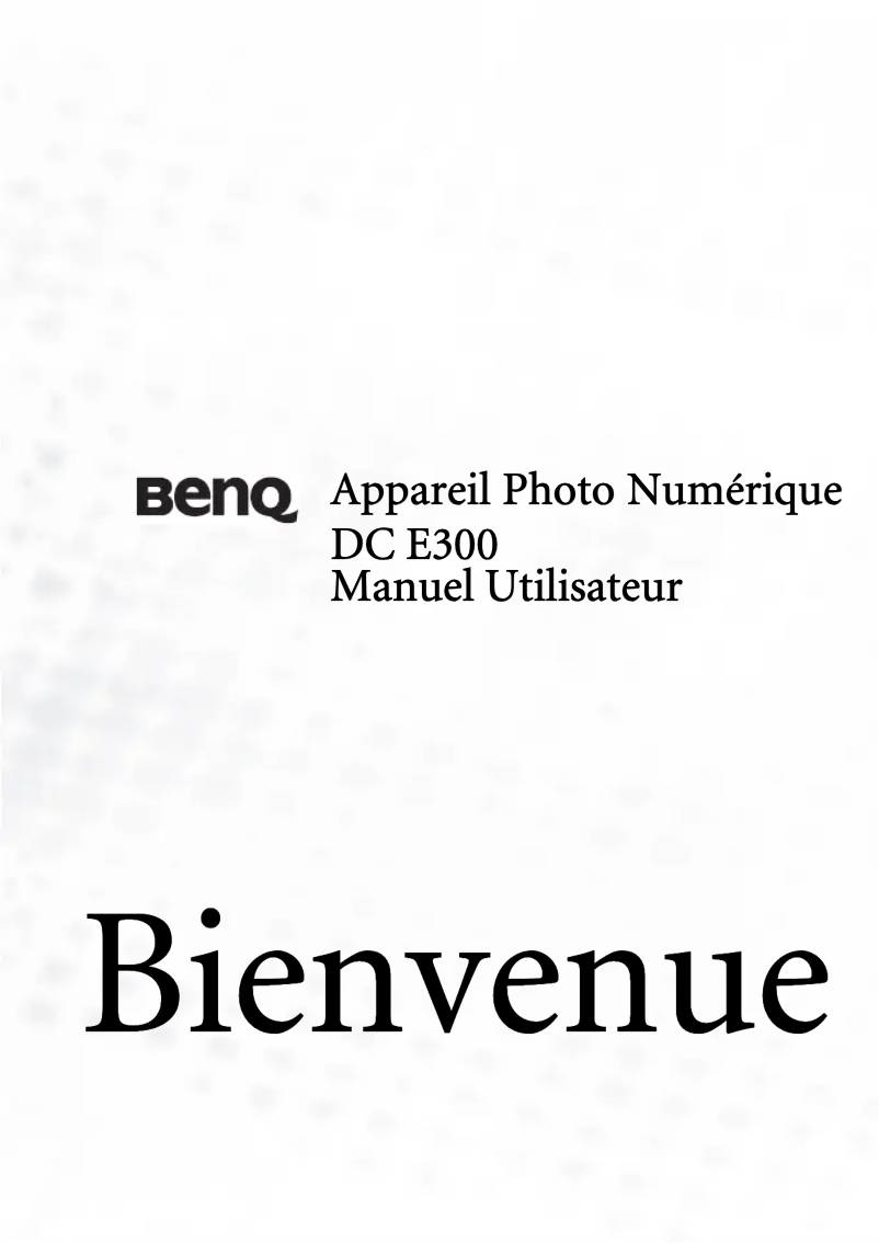 Page n°1 - Manuel utilisateur BenQ DC E300