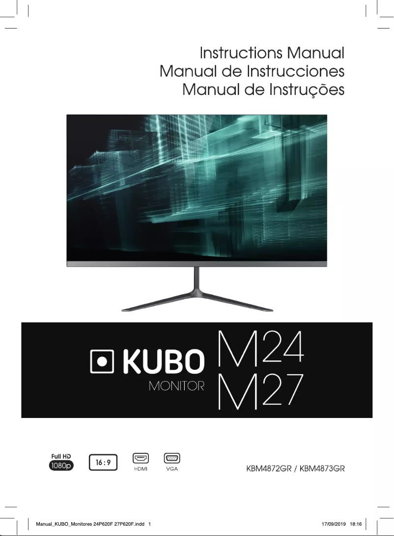 Página 1 del manual Manual de usuario Kubo KBM4872GR