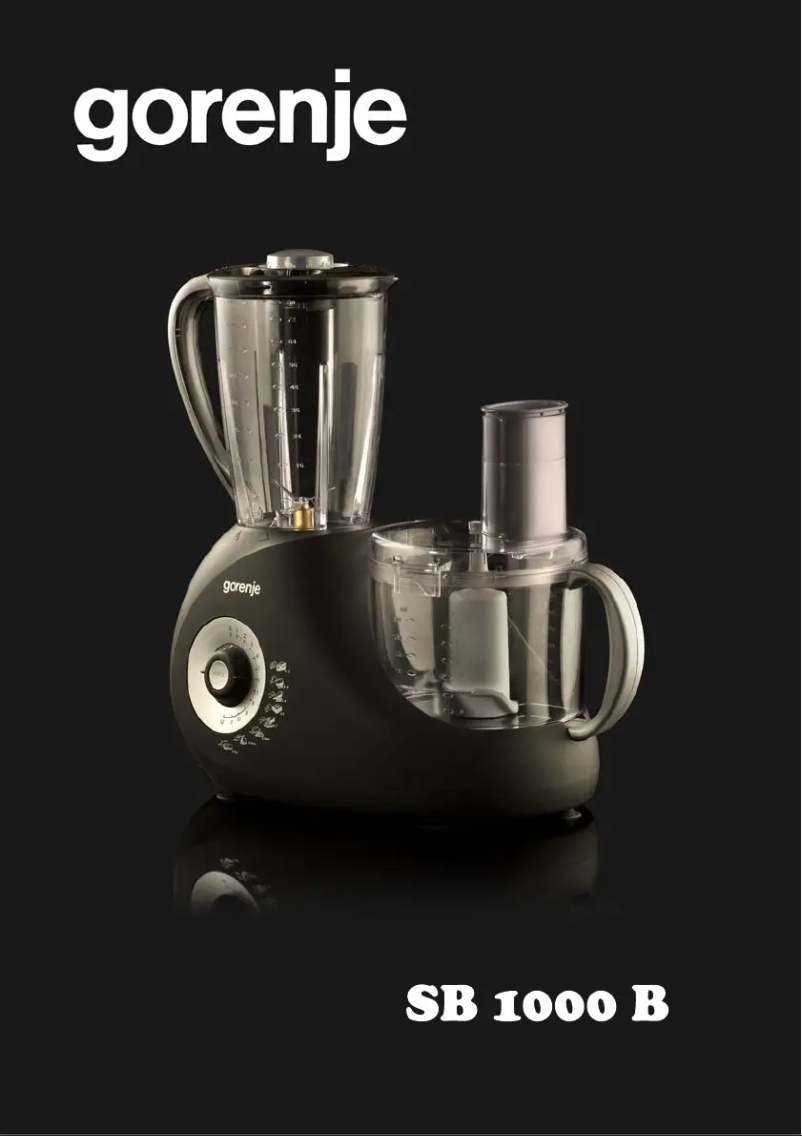 Image de la première page du manuel de l'appareil SB1000B