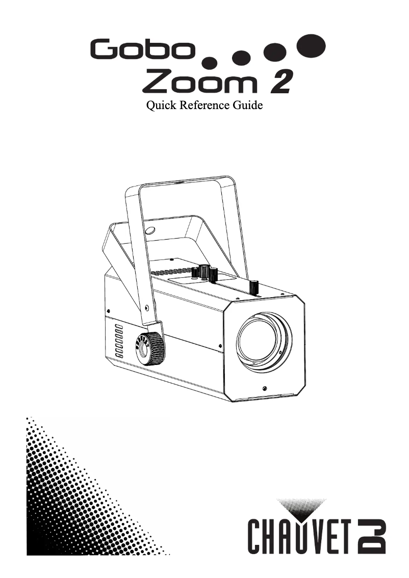 Page n°1 - Manuel utilisateur Chauvet Gobo Zoom 2