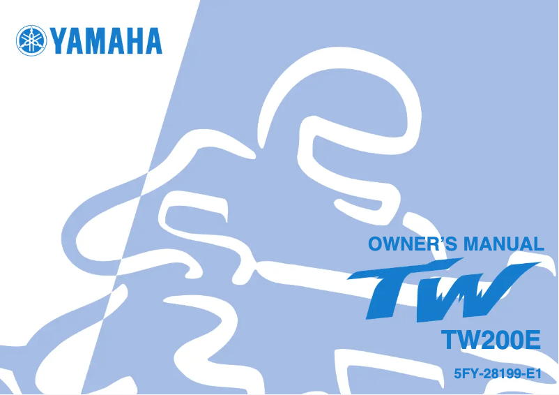 Page 1 de la notice Manuel utilisateur Yamaha TW200E