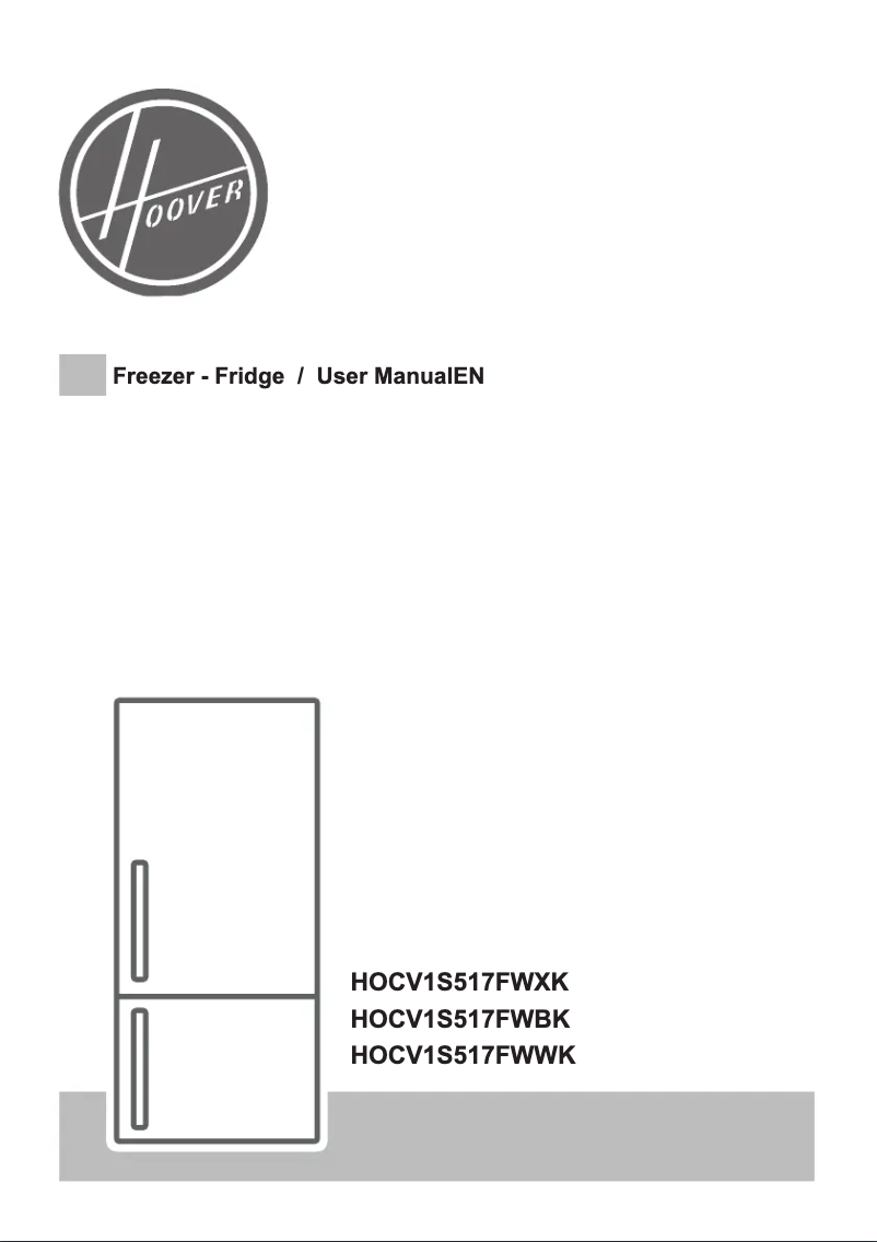 Page n°1 - Manuel utilisateur Hoover HOCV1S517FWBK