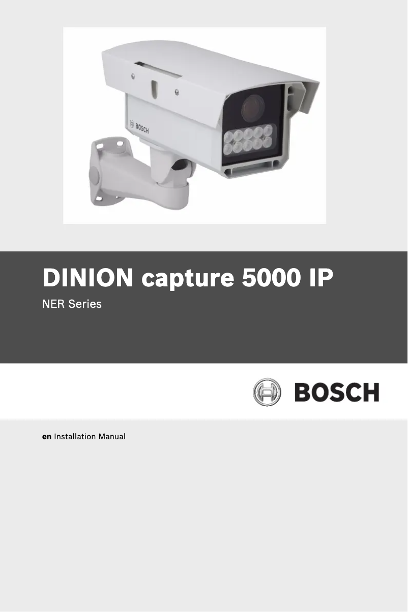 Page n°1 - Manuel utilisateur Bosch Dinion capture NER-L2R3