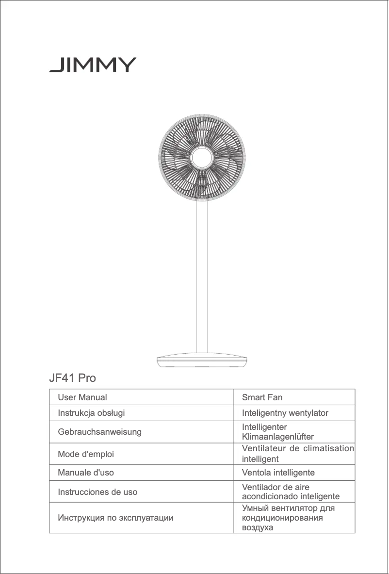 Page n°1 - Manuel utilisateur JIMMY JF41 Pro