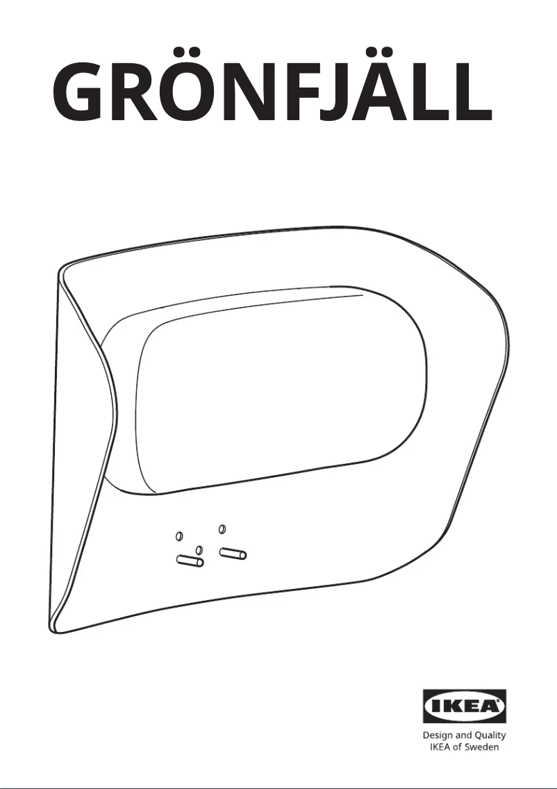 Página 1 del manual Manual de usuario Ikea GRÖNFJÄLL 605.329.15