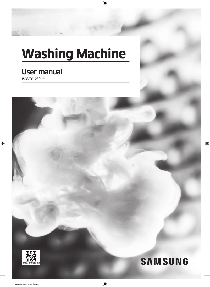 Página 1 del manual Manual de usuario Samsung WW90K5410UX1