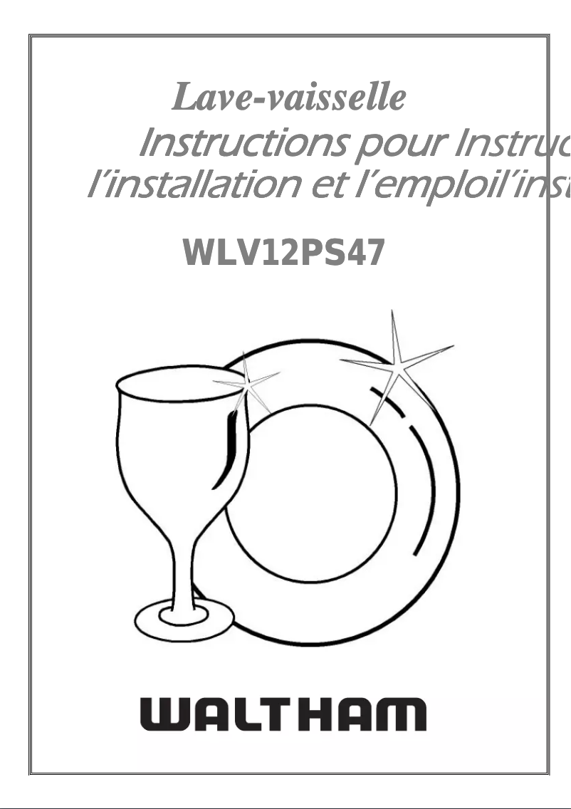 Image de la première page du manuel de l'appareil WLV 12 PS 47