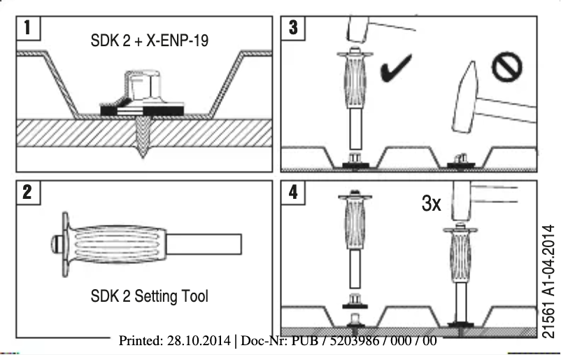 Página 1 del manual Manual de usuario Hilti SDK2/PDK2