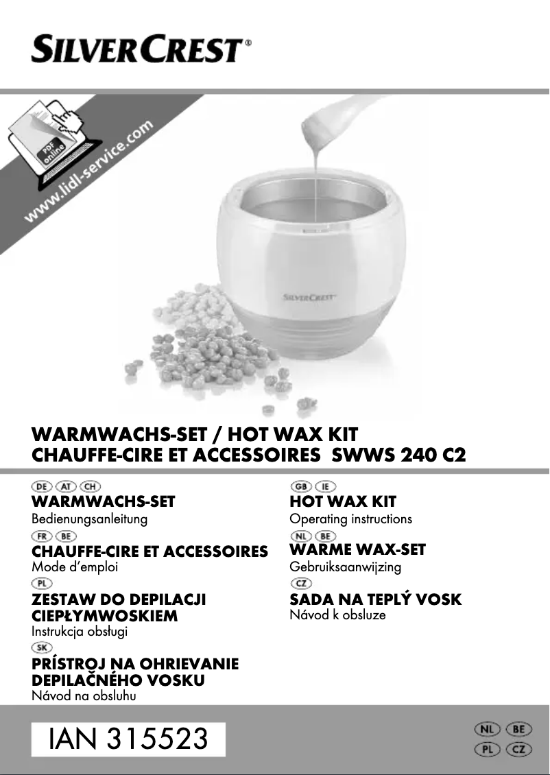 Page 1 de la notice Manuel utilisateur SilverCrest SWWS 240 C2