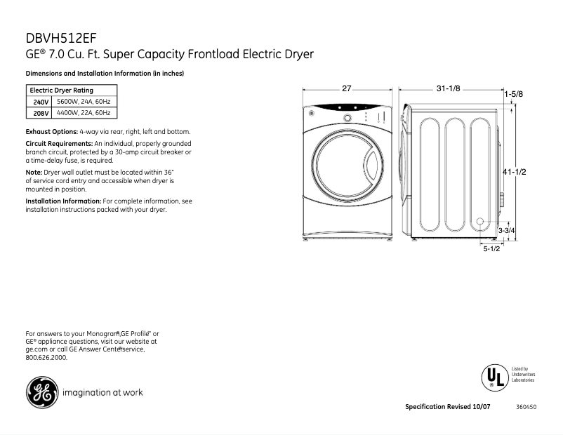 Image de la première page du manuel de l'appareil DBVH512EFGG