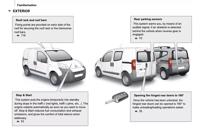 Page 1 de la notice Manuel utilisateur Citroën Nemo (2010)
