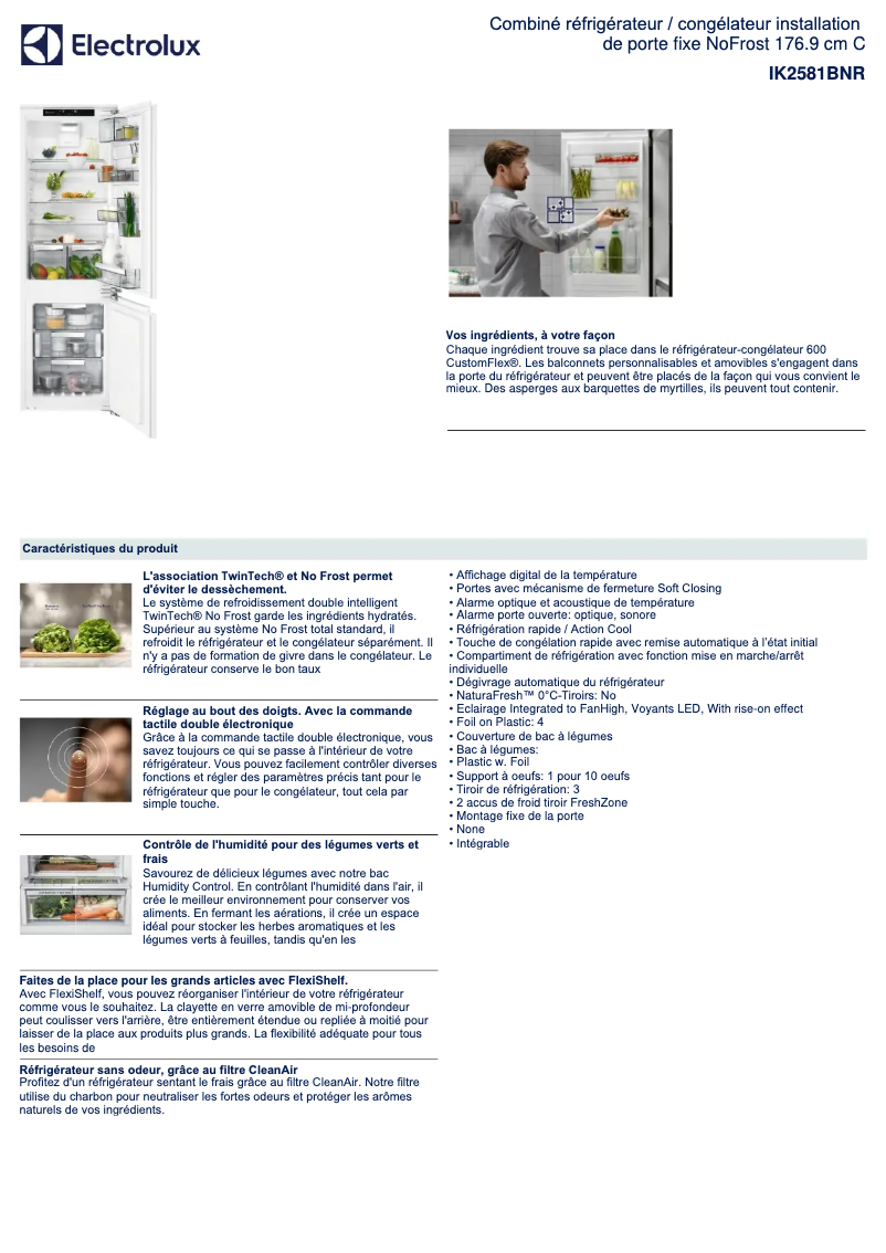 Image de la première page du manuel de l'appareil IK2581BNR
