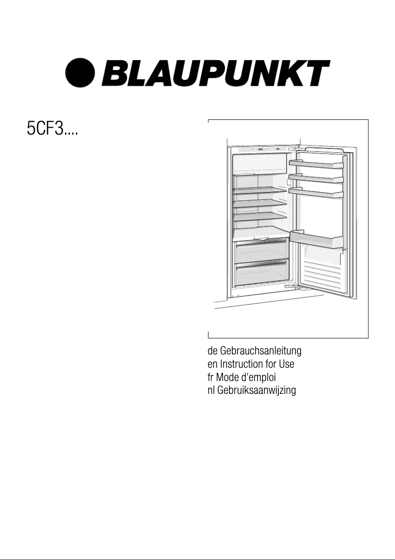 Page 1 de la notice Manuel utilisateur Blaupunkt 5CF35030