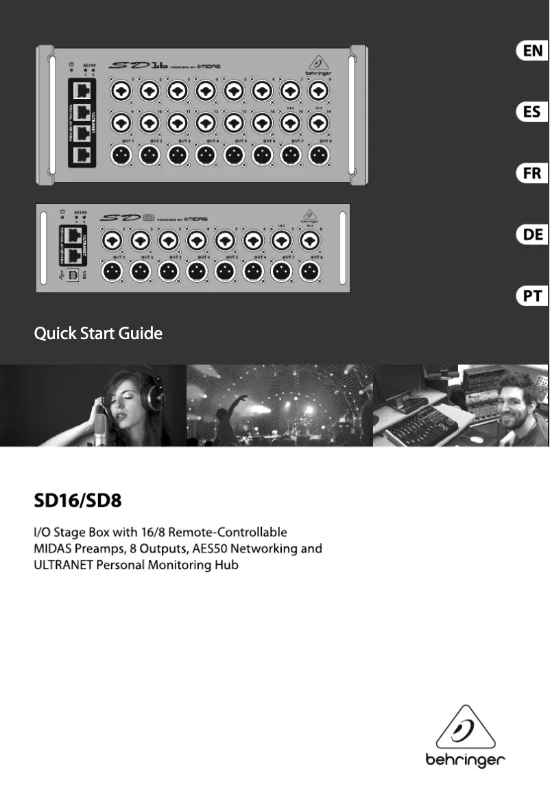 Page 1 de la notice Manuel utilisateur Behringer SD16